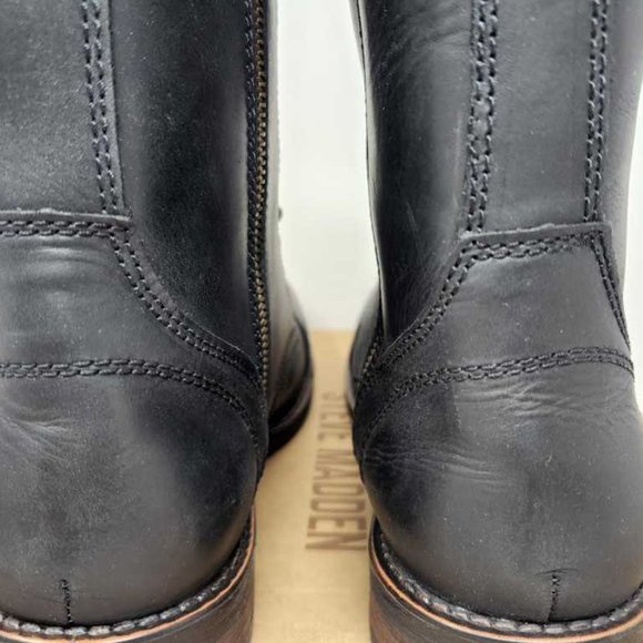 New Men's 13 Steve Madden Troopah-c distressed combat boots in black - Picture 10 of 11